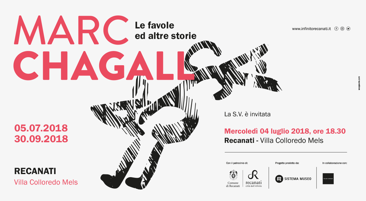 Recanati, inaugurazione della mostra &quote;Marc Chagall Le favole ed altre storie&quote;